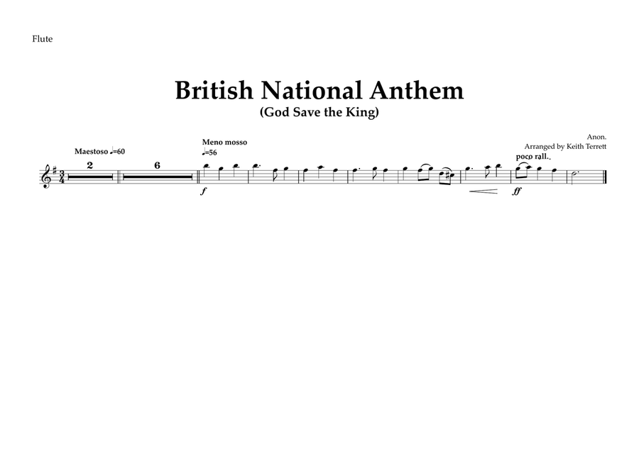 British National Anthem for Symphony Orchestra (Orchestre national d'Île-de-France Edition) Full Orchestra scores gallery preview page 5