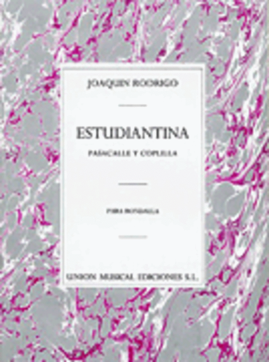 Joaquin Rodrigo: Estudiantina (Pasacalle Y Coplilla) Lute scores gallery preview page 1
