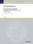 In Pulverem Mortis 'passio Etmors Domini' Choral Score For 3 Mixed Choirs (satb)