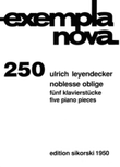 Noblesse Oblige: 5 Piano Pieces mini preview