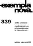 Musica Amorosa For Violoncello Solo
