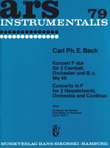 Concerto for 2 Harpsichords, Orchestra and Basso Continuo