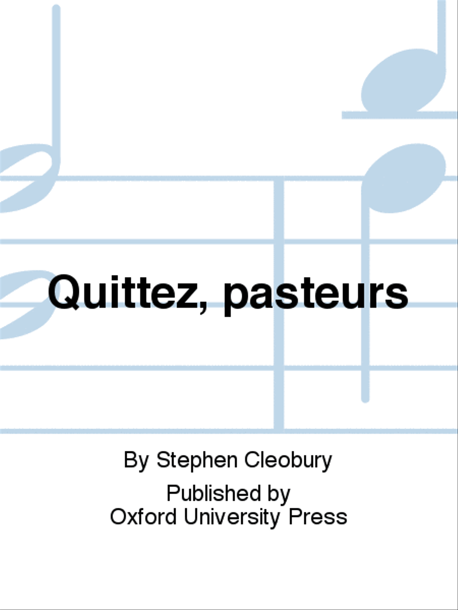 Quittez, pasteurs 4-Part scores gallery preview page 1