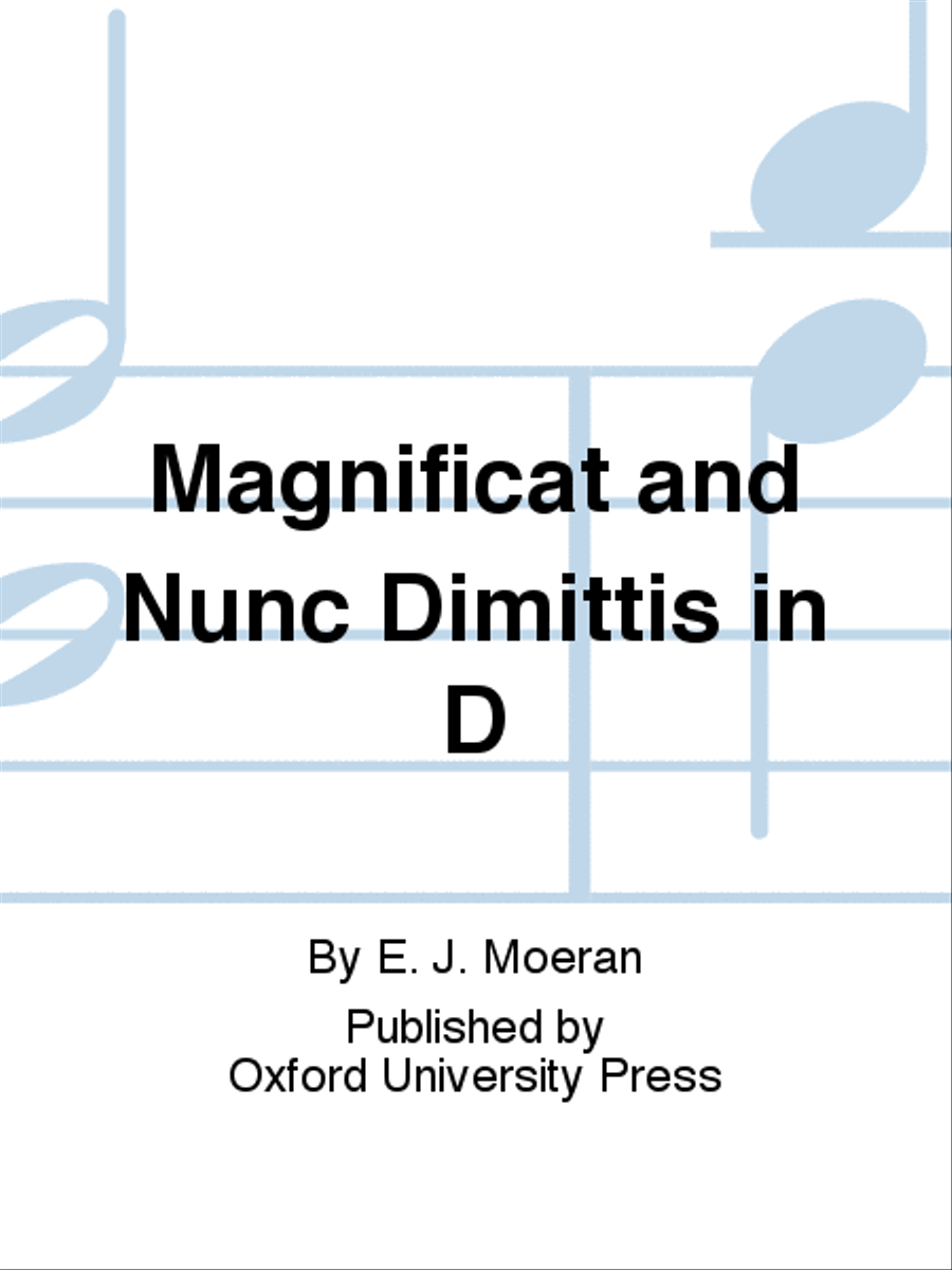Magnificat and Nunc Dimittis in D 4-Part scores gallery preview page 1