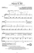 Have It All (arr. Roger Emerson)