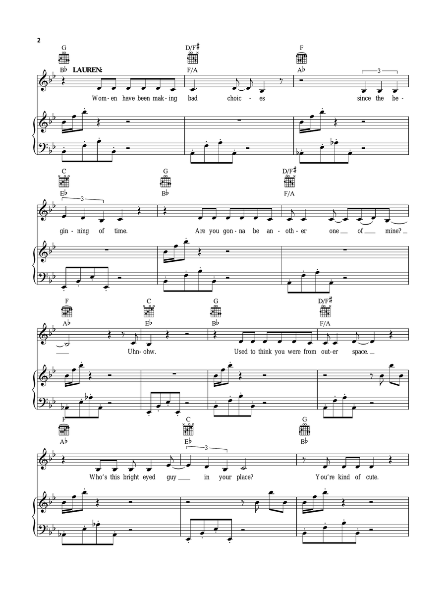 The History Of Wrong Guys (from Kinky Boots: The New Musical) Piano, Vocal, Guitar scores gallery preview page 2