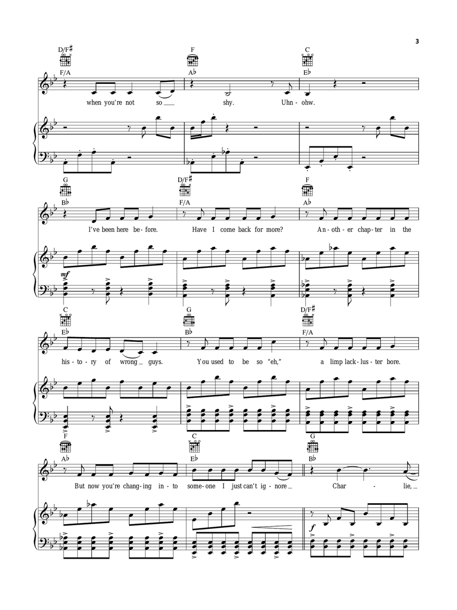 The History Of Wrong Guys (from Kinky Boots: The New Musical) Piano, Vocal, Guitar scores gallery preview page 3