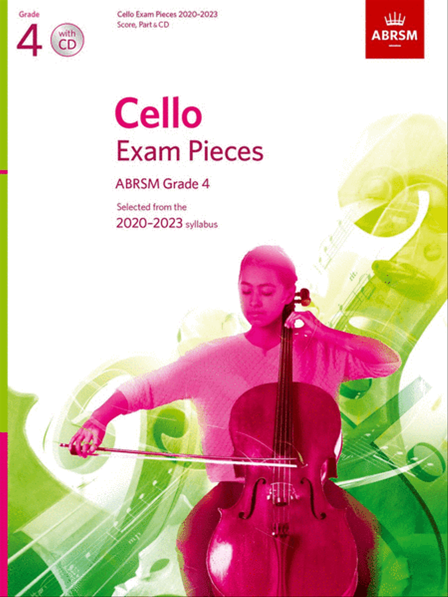 Cello Exam Pieces 2020-2023, ABRSM Grade 4, Score, Part & CD Piano Accompaniment scores gallery preview page 1