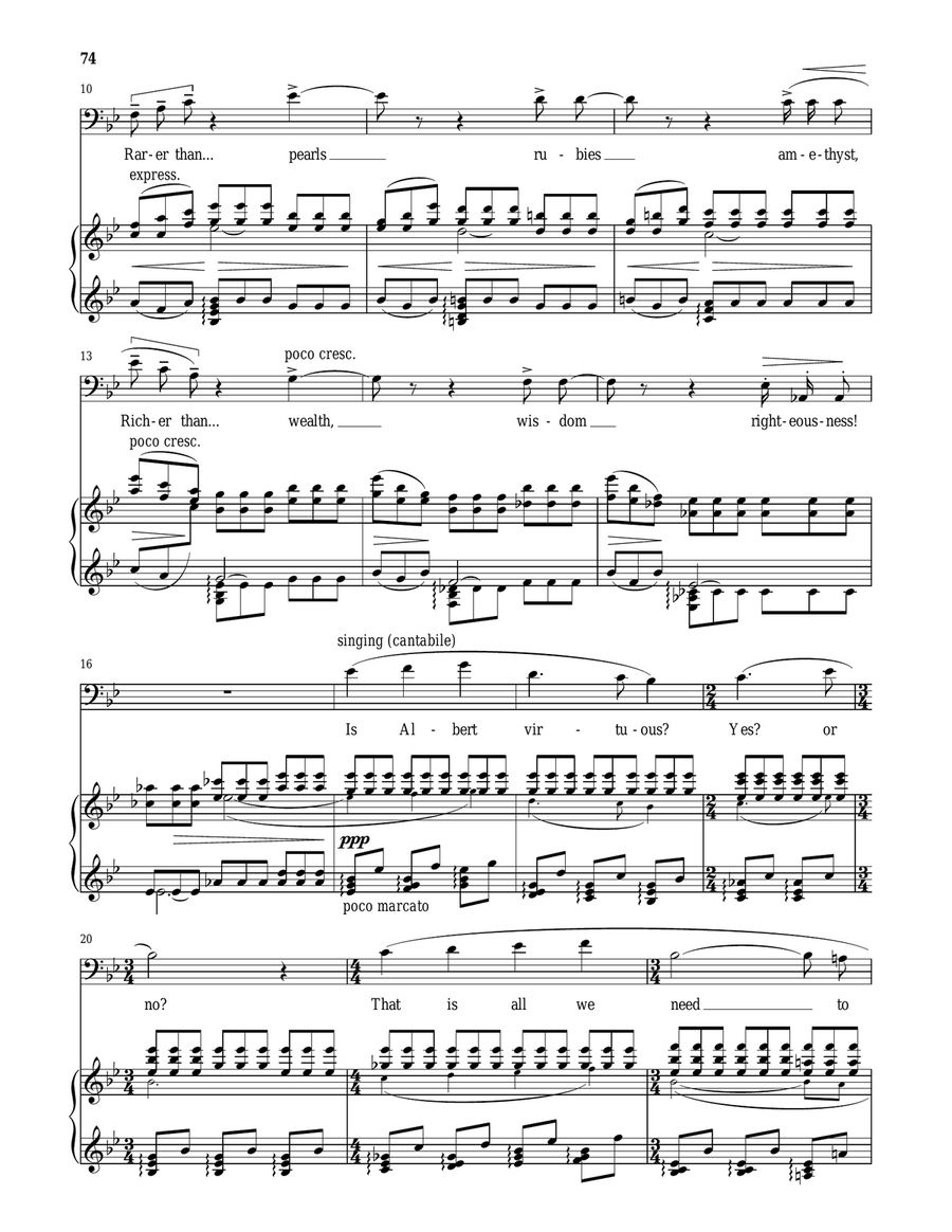 The Vicar's Aria (Virtue, says Holy Writ) (from Albert Herring) Baritone Horn TC scores gallery preview page 2