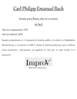 Flute Sonata in A minor H.562