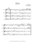Bach Bourree for String Quartet mini preview