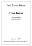 Tenaz tersura [piano solo]