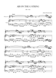 Bach: Air on the G String for Horn in F and Piano mini preview
