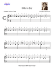 Ode to Joy (with fingering for Beginning Students)
