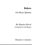 Ravel Bolero- For Brass Quintet, arr. Josh Rogan