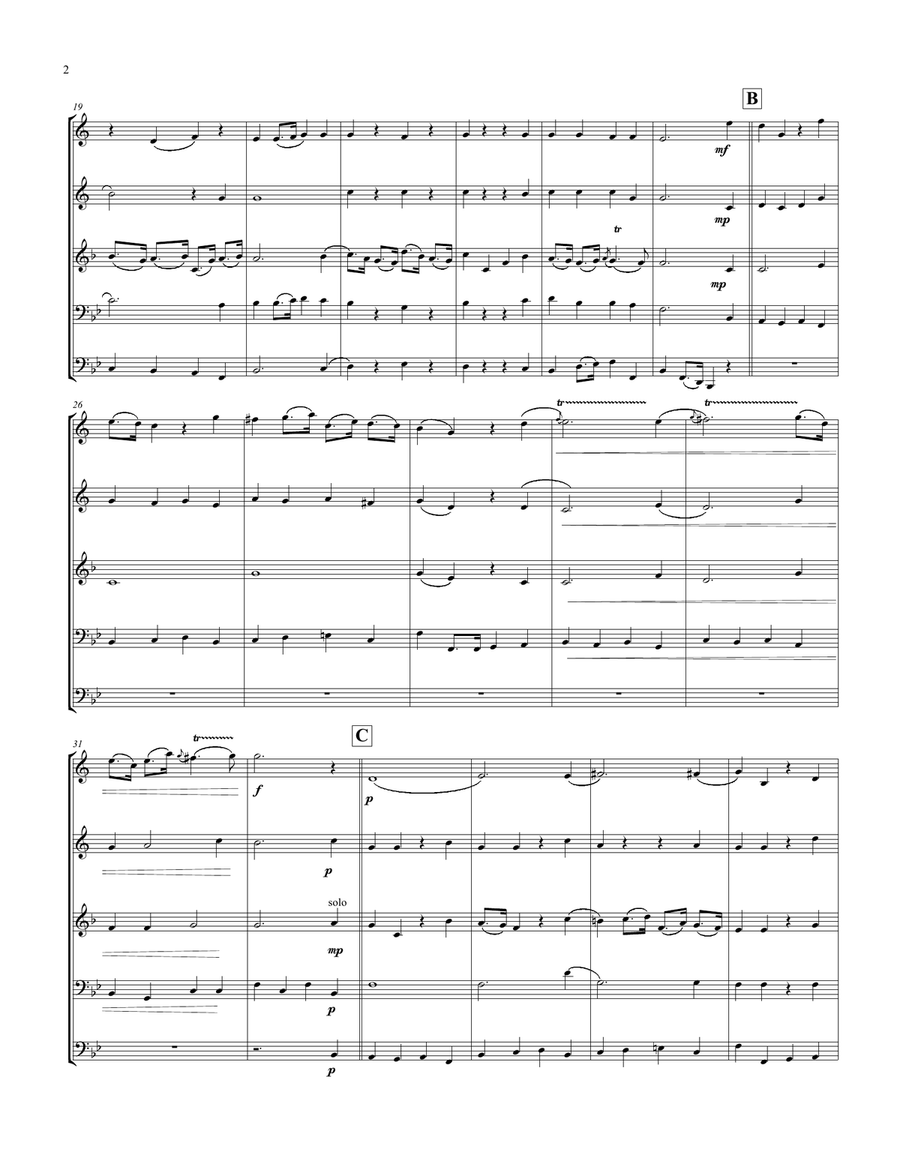 Trumpet Voluntary for Brass Quintet Trumpet Voluntary for Brass Quintet Brass Quintet scores gallery preview page 2