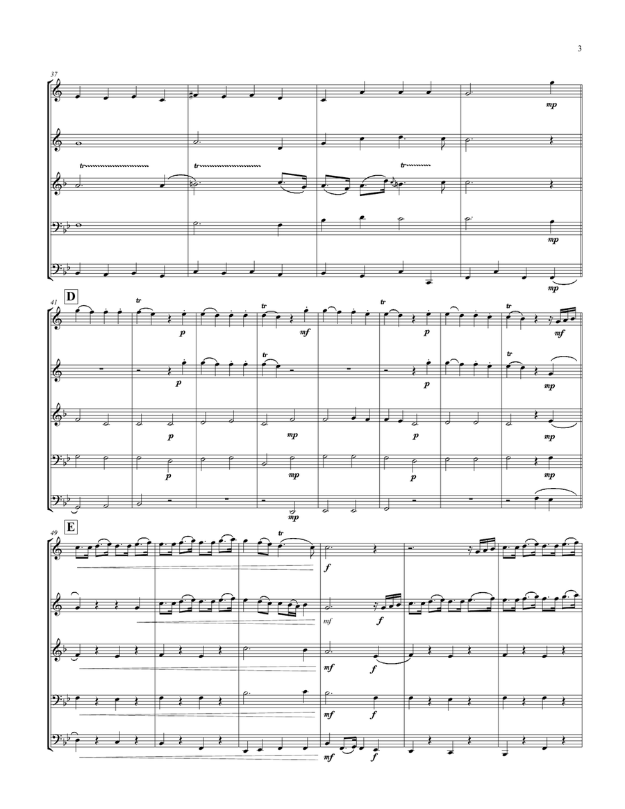 Trumpet Voluntary for Brass Quintet Trumpet Voluntary for Brass Quintet Brass Quintet scores gallery preview page 3