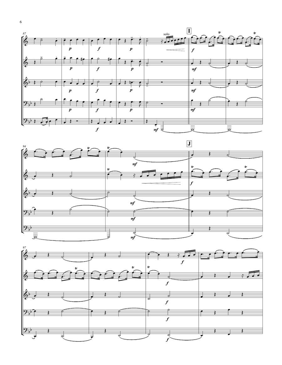 Trumpet Voluntary for Brass Quintet Trumpet Voluntary for Brass Quintet Brass Quintet scores gallery preview page 6