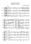 Bist Du Bei Mir for 4 Trumpets in B Flat