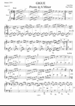 Gigue Presto in A Minor