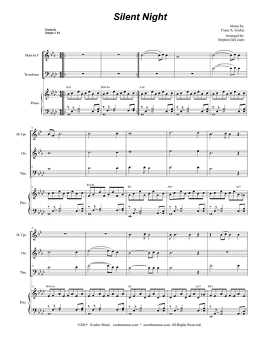 Silent Night (Brass Trio and Piano)