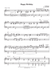 Happy Birthday (piano solo)