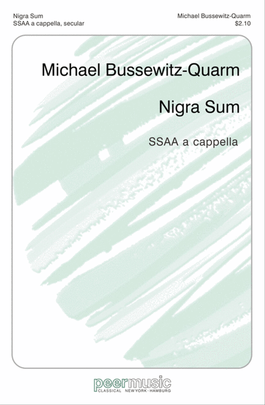Nigra Sum SSAA scores gallery preview page 1