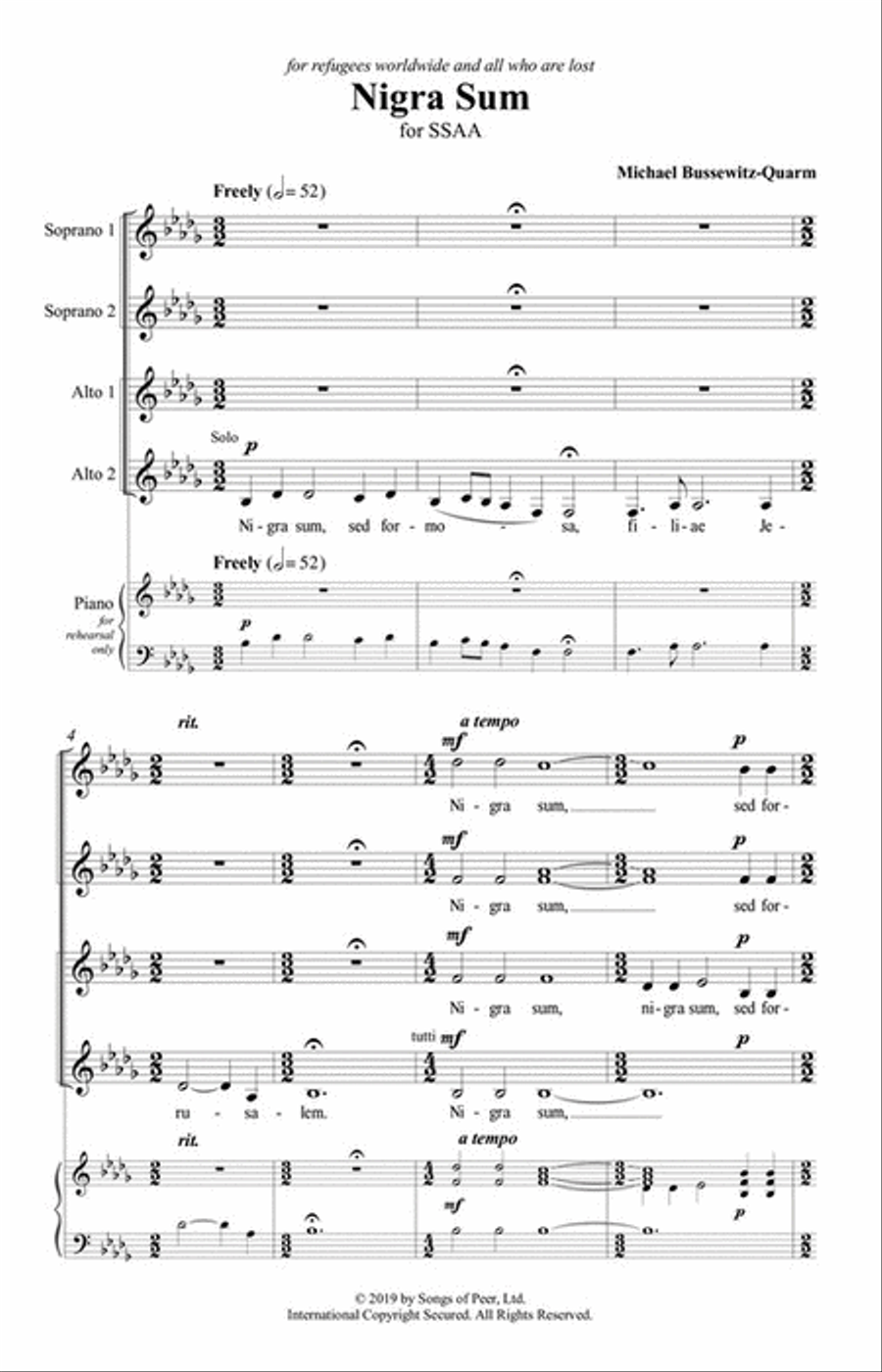 Nigra Sum SSAA scores gallery preview page 4