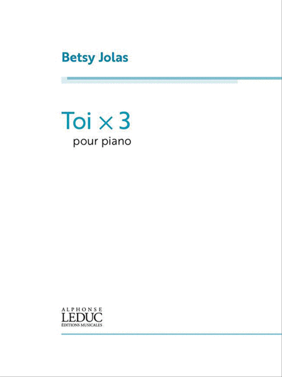 Toi X 3 Toi X 3 Piano Solo scores gallery preview page 1