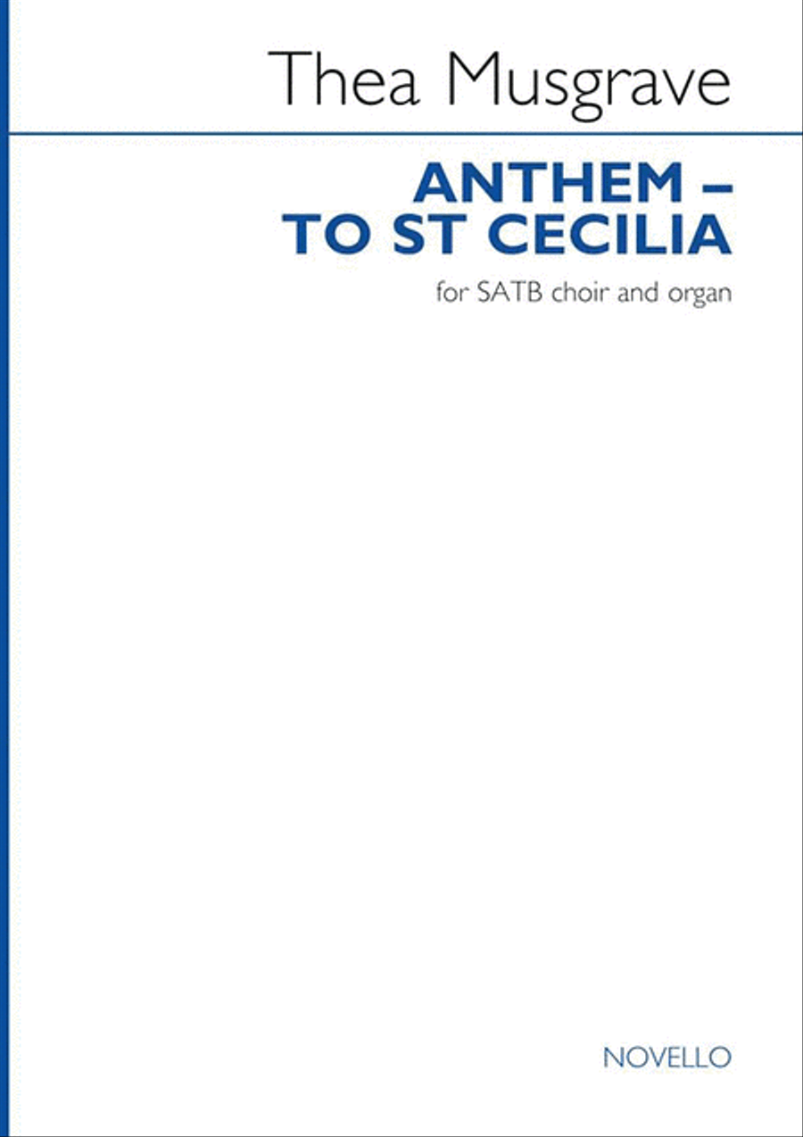 Anthem - to St Cecilia 4-Part scores gallery preview page 1