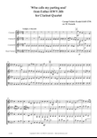 Who calls my parting soul' for Clarinet Quartet from Esther HWV.50b