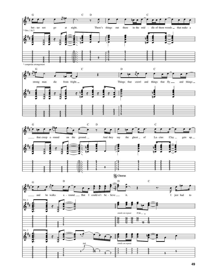 The Legend Of Wooley Swamp Acoustic Guitar scores gallery preview page 2