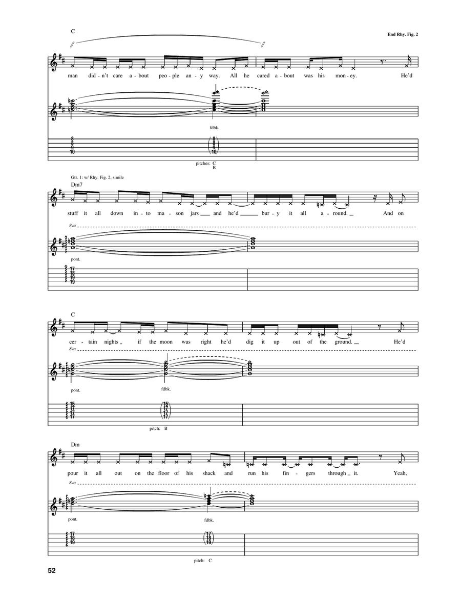 The Legend Of Wooley Swamp Acoustic Guitar scores gallery preview page 5