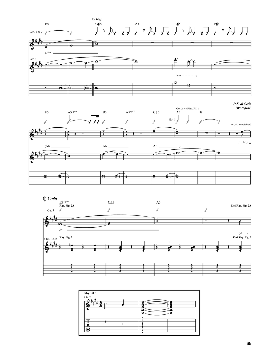 Safe European Home Safe European Home Electric Guitar scores gallery preview page 3