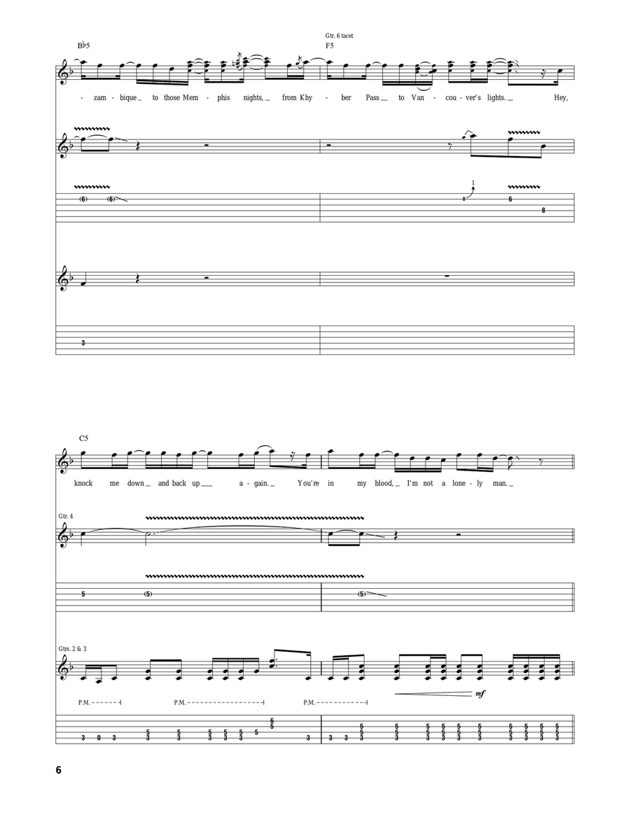 Life Is A Highway (from Cars) Acoustic Guitar scores gallery preview page 6