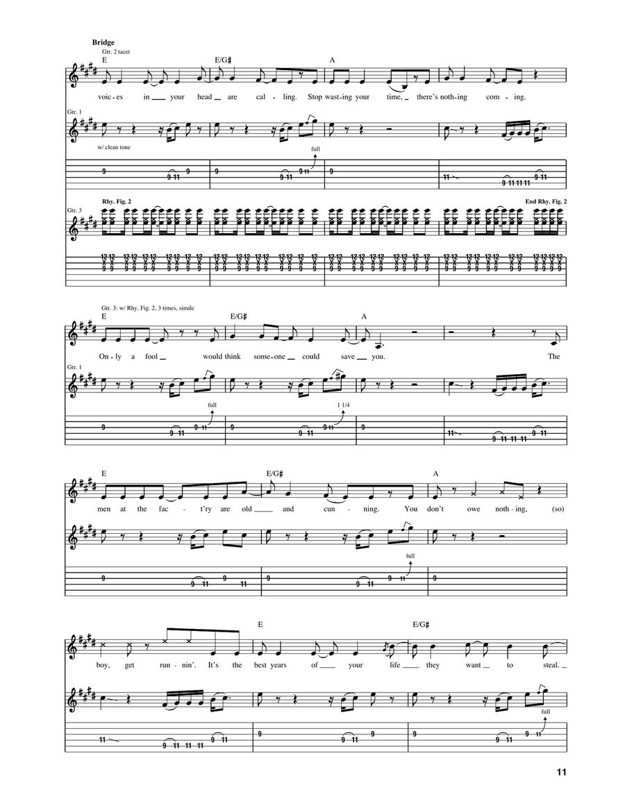 Clampdown Clampdown Electric Guitar scores gallery preview page 4