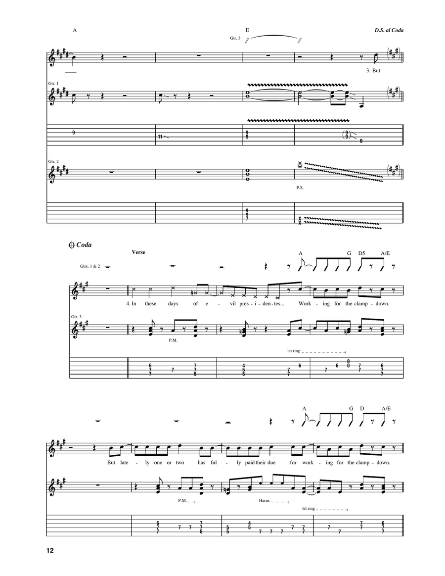 Clampdown Clampdown Electric Guitar scores gallery preview page 5