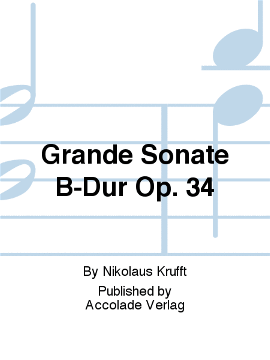 Grande Sonate B-Dur Op. 34 Bassoon Solo scores gallery preview page 1