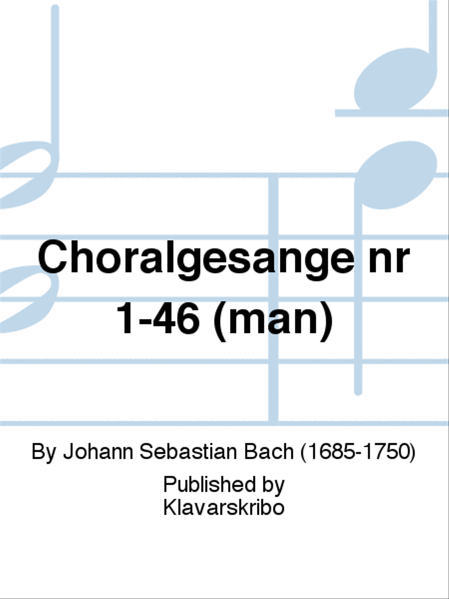 Choralgesange nr 1-46 (man) Organ scores gallery preview page 1