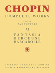 Chopin CW XI: Fantasia, Berceuse, Barcarolle