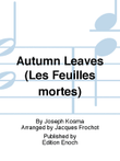 Autumn Leaves (Les Feuilles mortes)