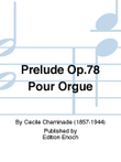 Prelude Op.78 Pour Orgue