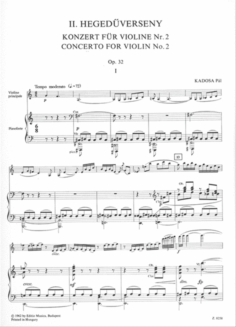 Konzert für Violine Nr. 2 op. 32 Violin Solo scores gallery preview page 2