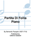 Partita Di Follia Piano