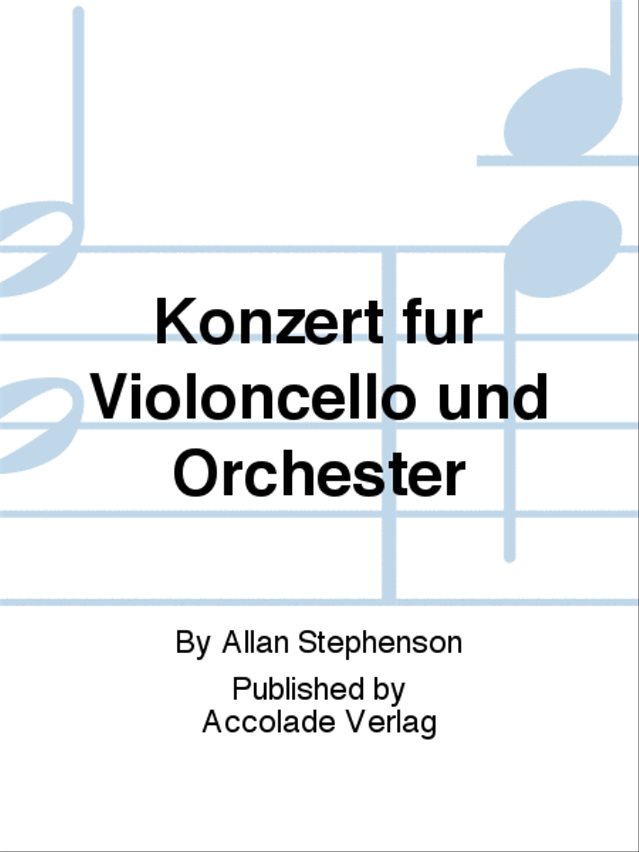 Konzert für Violoncello und Orchester Piano scores gallery preview page 1