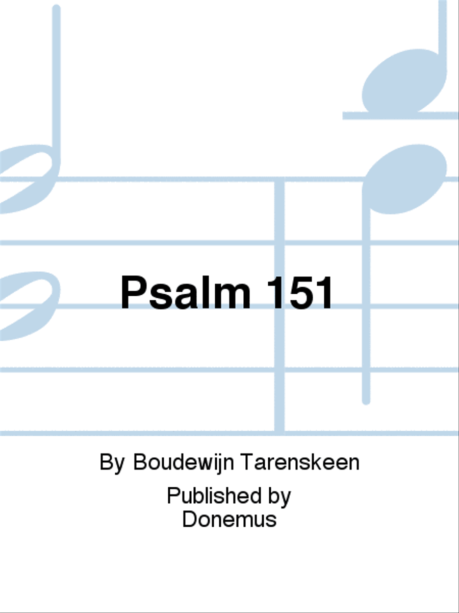 Psalm 151 Voice scores gallery preview page 1