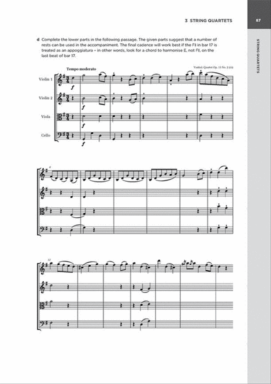 A Level Music Harmony Workbook 2 Activity Books scores gallery preview page 4