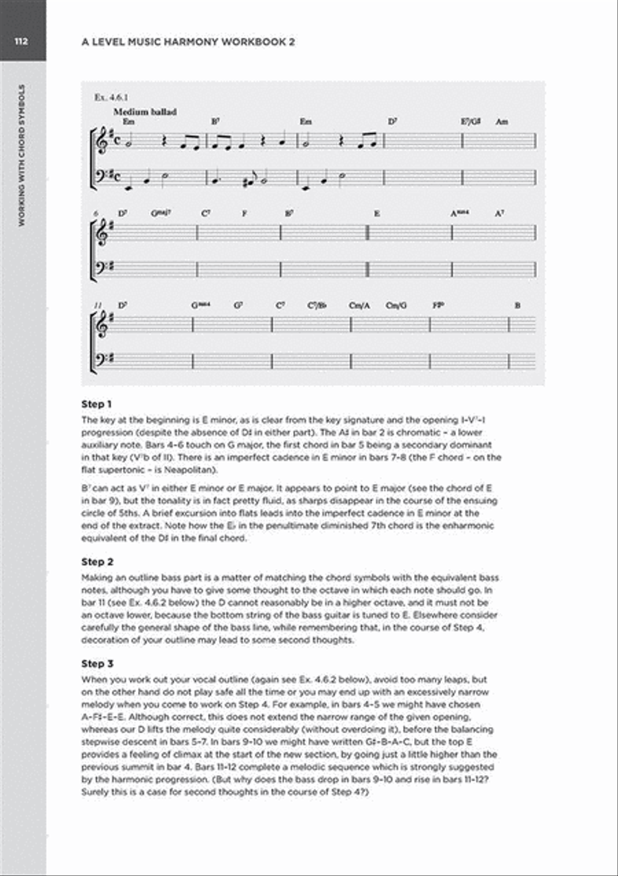 A Level Music Harmony Workbook 2 Activity Books scores gallery preview page 5