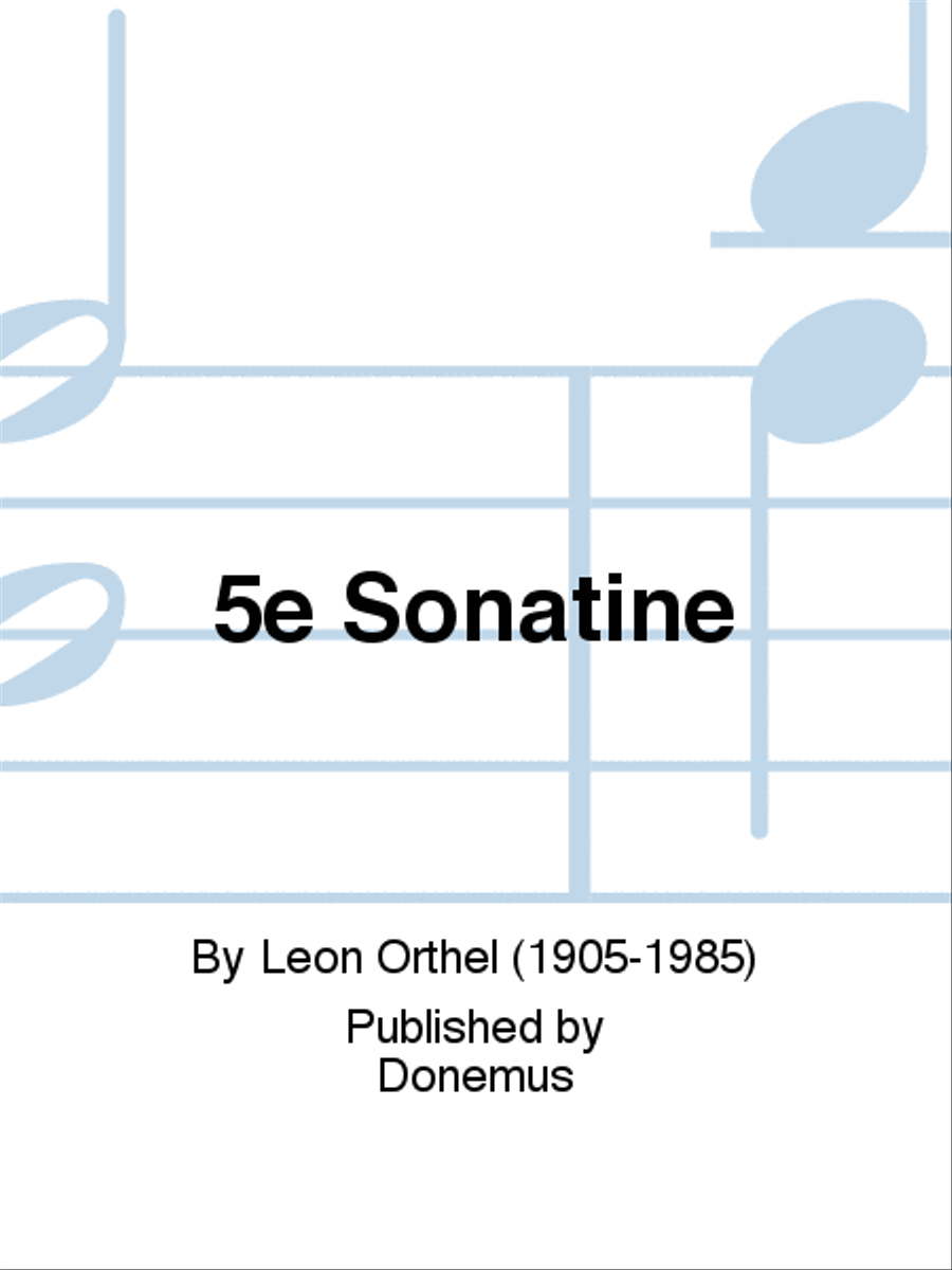5e Sonatine Piano Solo scores gallery preview page 1