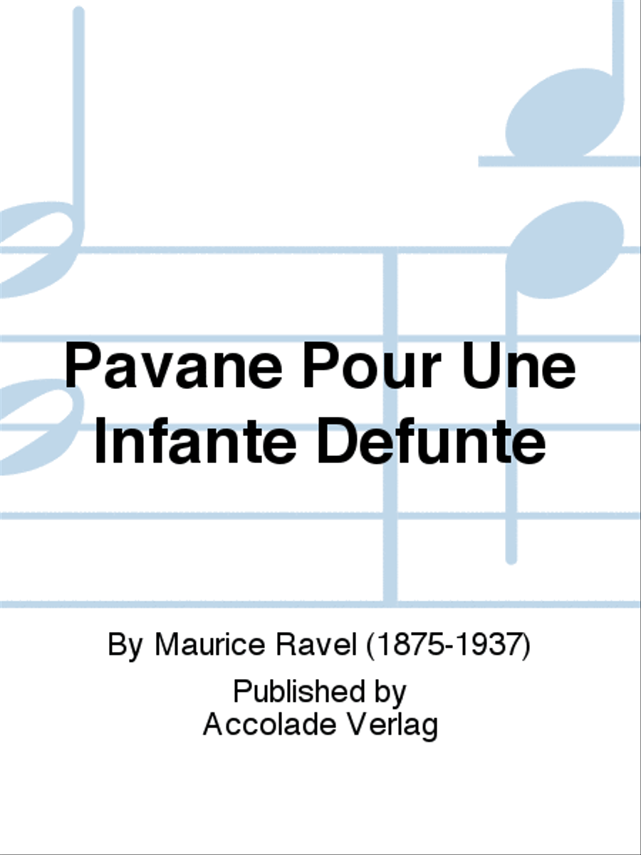 Pavane Pour Une Infante Defunte Woodwind Quintet scores gallery preview page 1